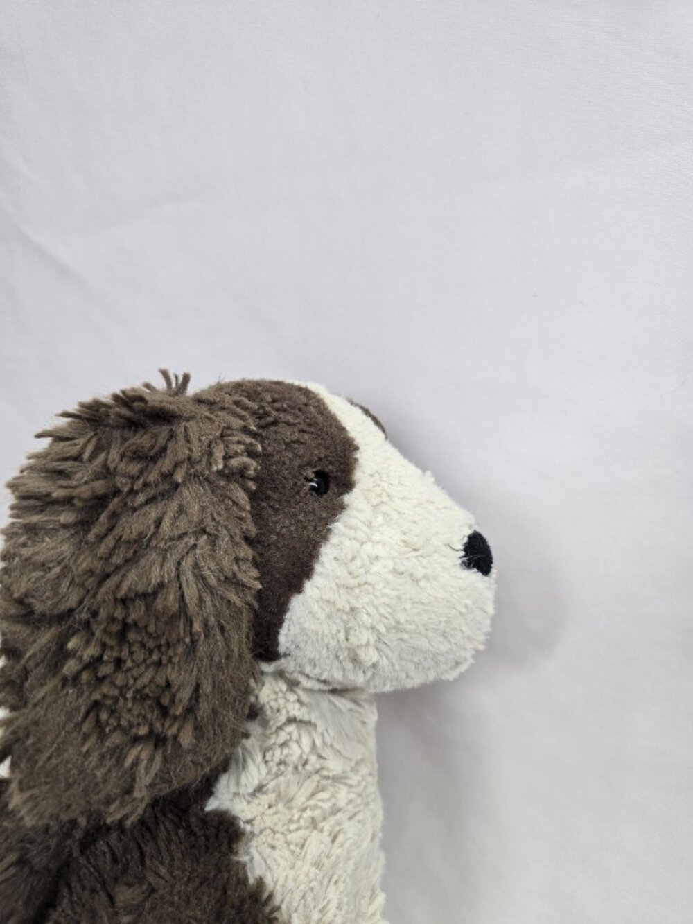 Jellycat London Bashful Fudge Puppy Brown & White Plush 12”- Matted Fur Used - Picture 8 of 16